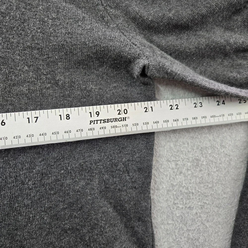 Hollister Men Sweater Large Gray Knit V Neck‎ Cotton Blend Long Sleeve NWT
